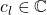 c_{l} \in \mathbb{C}