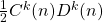 \frac{1}{2} C^{k}(n) D^{k}(n)